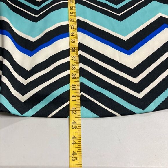STUDIO ONE Women’s Geometric Design Dress Size 22W Blue Black & Ivory - Picture 4 of 12